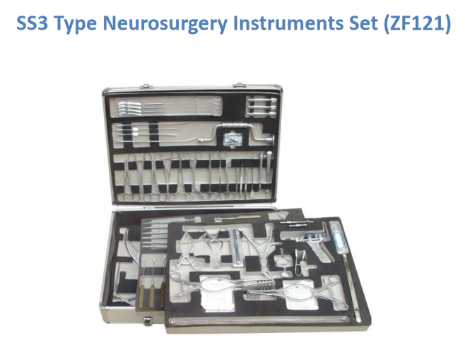 SS3 Type Neurosurgery Instruments Set  ZF121