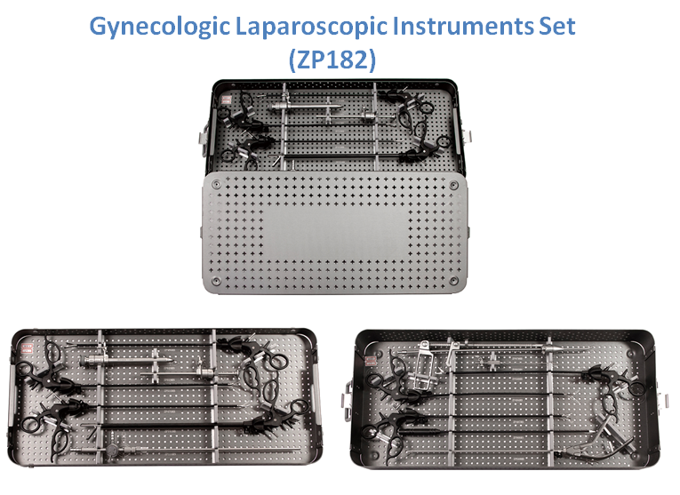 Gynecologic Laparoscopic Instruments Set  ZP182