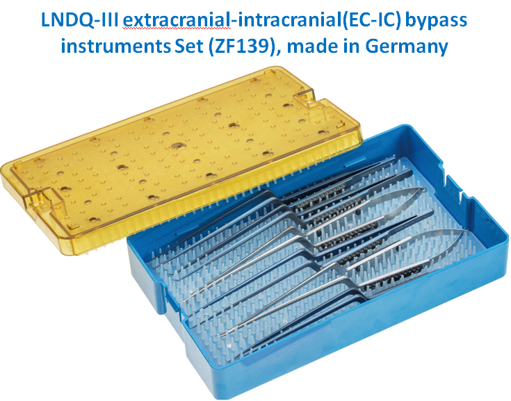 LNDQ-III Extracranial-Intracranial EC-IC  bypass instruments Set,Made in Germany ZF139