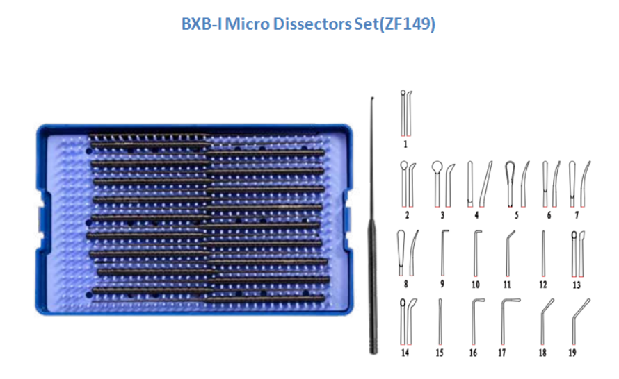  BXB-I Rhoton Micro Dissectors Set ZF149