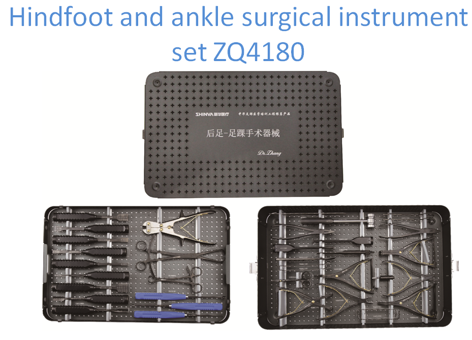 Hindfoot and ankle surgical instrument set ZQ4180