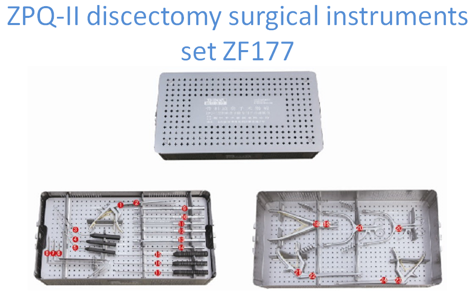 ZPQ-II discectomy surgical instruments set ZF177