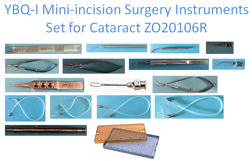 YBQ-I Mini-incision Surgery Instruments Set for Cataract ZO20106R