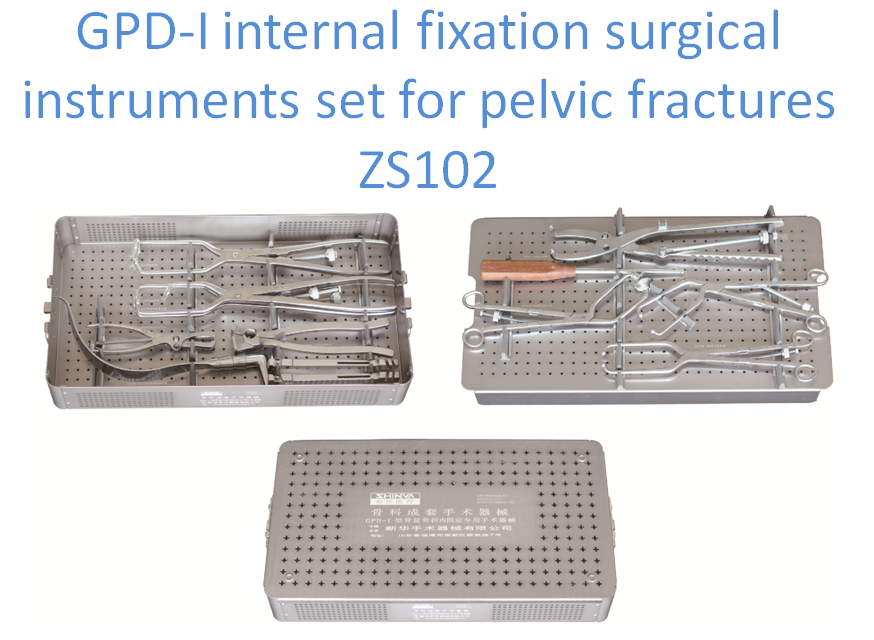 GPD-I internal fixation surgical instruments set for pelvic fractures ZS102
