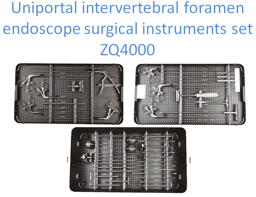 Uniportal intervertebral foramen endoscope surgical instruments set ZQ4000