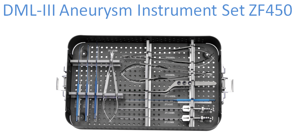 DML-III Aneurysm Instrument Set ZF450