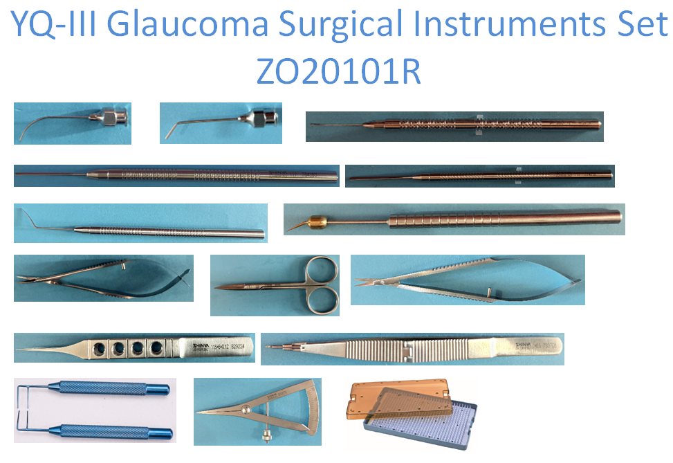 YQ-III Glaucoma Surgical Instruments Set ZO20101R